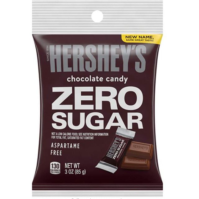 *(Best Before 31 Oct, 23) Hershey's - Zero Sugar Chocolates Candy- 3 oz Bag