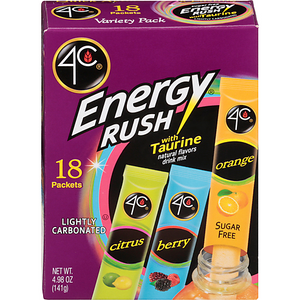 4C Energy Rush Drink Mix - Variety - 18 Packets