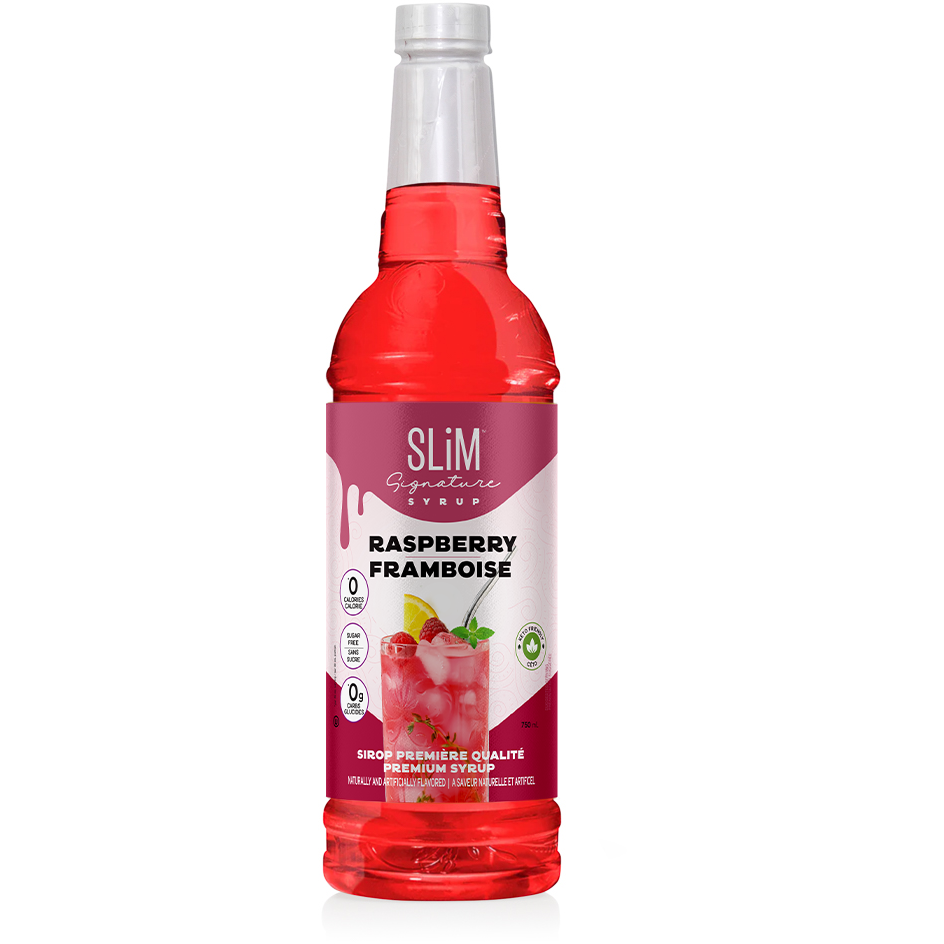 Slim Syrups - Sugar Free Raspberry Syrup - 750ml Bottle