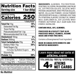 Atkins - Meal Bars - Chocolaty Almond Butter - 5 Bars