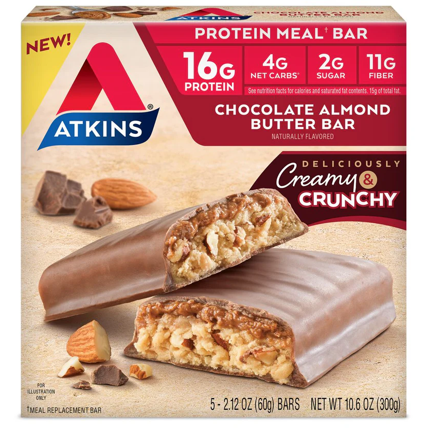 Atkins - Meal Bars - Chocolaty Almond Butter - 5 Bars