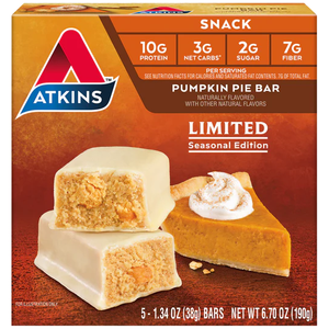 Atkins - Snack Bar - Pumpkin Pie (Seasonal Edition) - 5 Bars