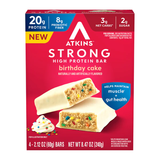 Atkins - Strong High Protein Bar - Birthday Cake - 4 Bars
