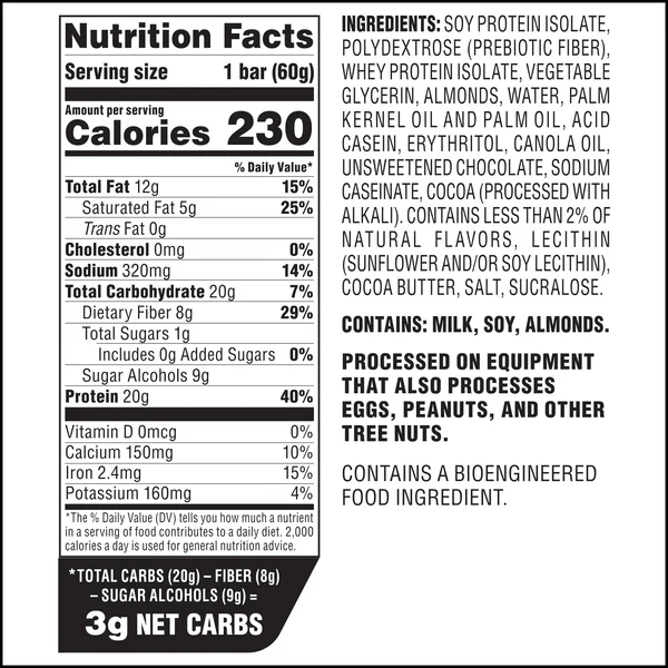 Atkins - Strong High Protein Bar - Chocolate Chip Cookie Dough - 4 Bars