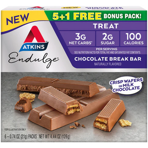 Atkins Endulge - Chocolate Break Bar - 5 Pack - 4.44 oz.