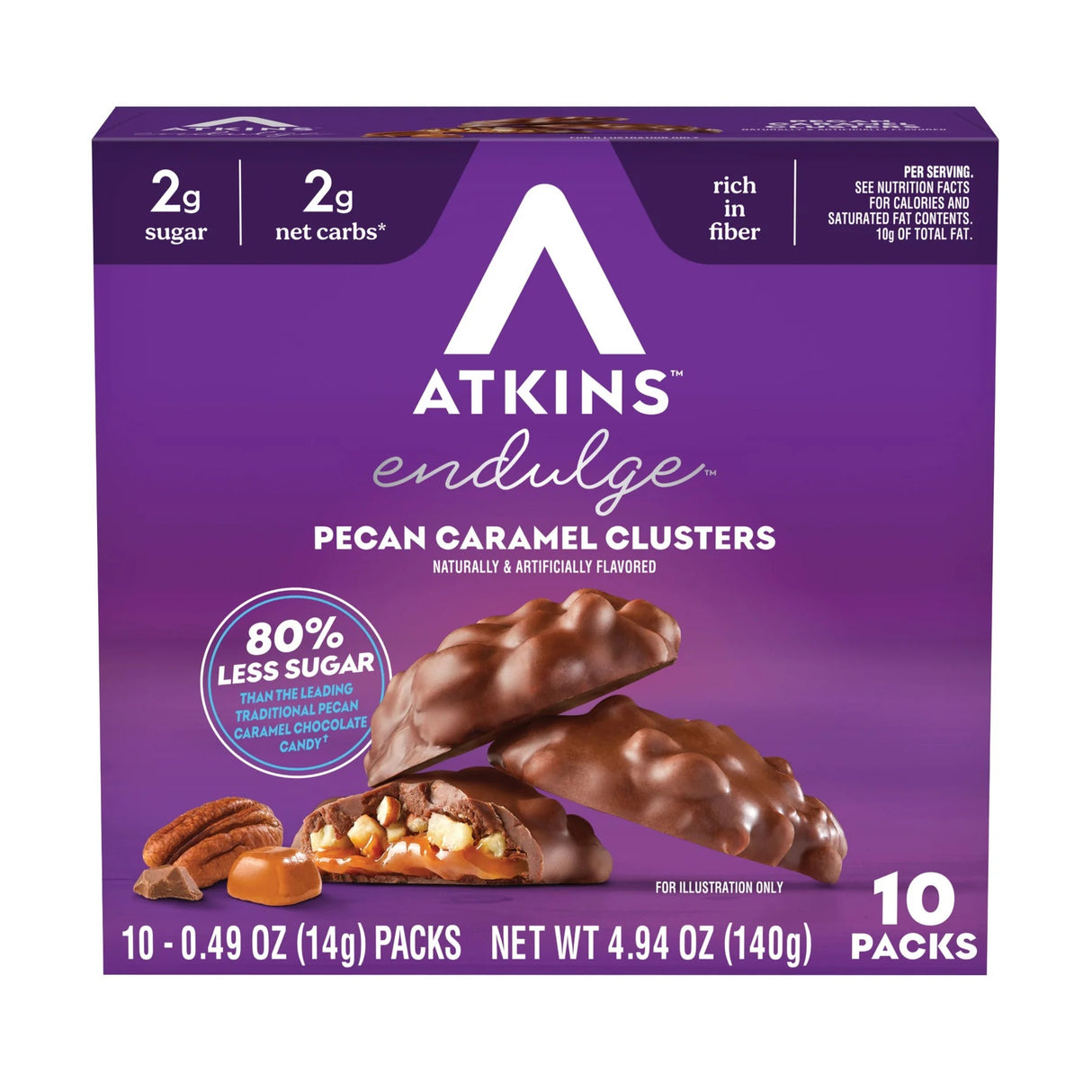 Atkins Endulge Treat - Grappes de caramel aux pacanes - 10 pièces