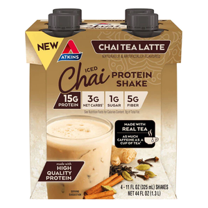 Atkins Iced Protein Shake - Chai Tea Latte - 4 Pk