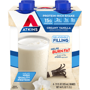 Atkins Shakes - Vanille crémeuse - 4 Pk
