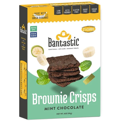 Natural Heaven - Bantastic Brownie Thin Crisps Snack - Mint Chocolate - 90g