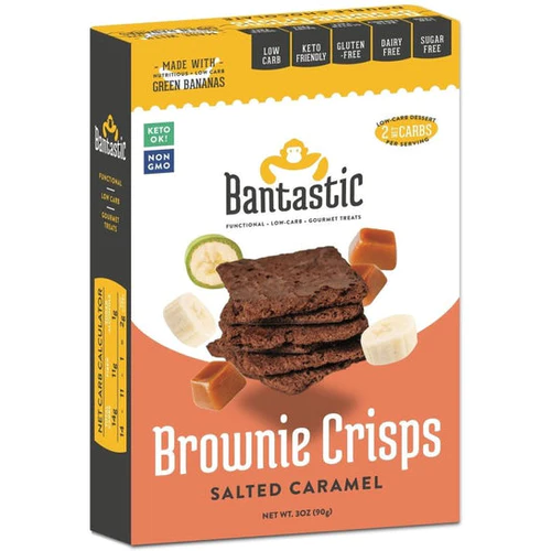 Natural Heaven - Bantastic Brownie Thin Crisps Snack - Salted Caramel - 90g