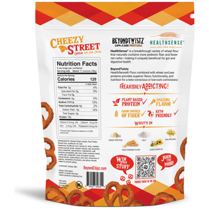 BeyondTwistz - Low Carb Pretzels - Cheezy Street - 8 oz Bag