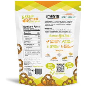 BeyondTwistz - Low Carb Pretzels - Garlic Butter - 8 oz Bag