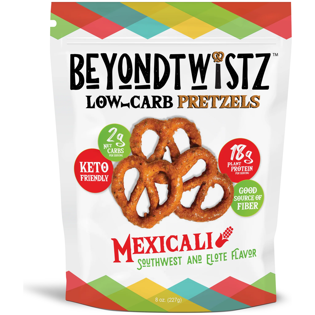 *BeyondTwistz - Low Carb Pretzels - Mexicali - 8 oz Bag
