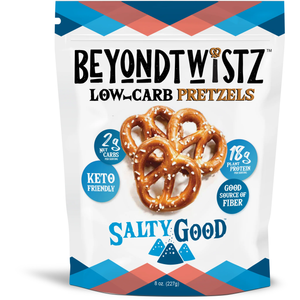 BeyondTwistz - Low Carb Pretzels - Salty Good - 8 oz Bag