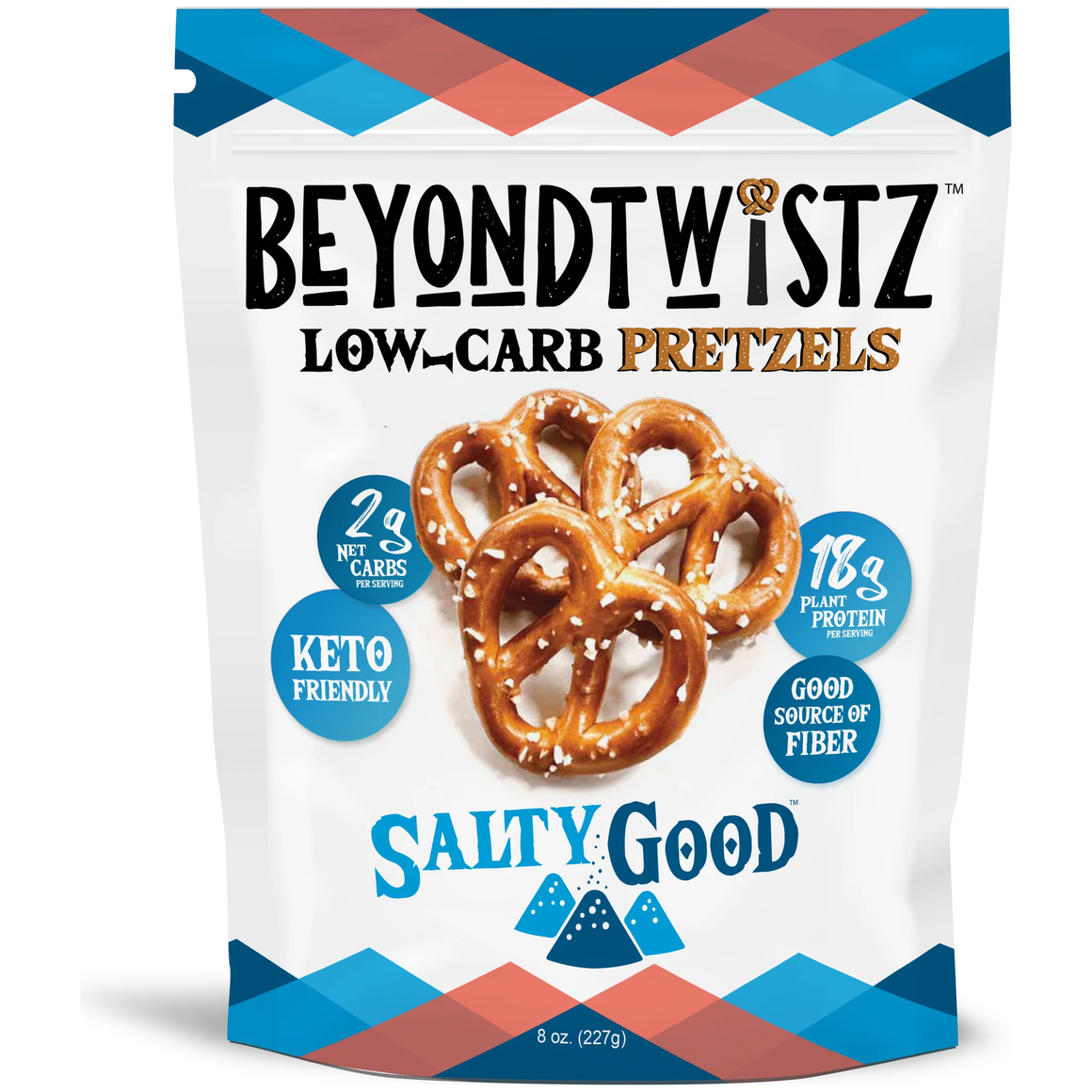 BeyondTwistz - Low Carb Pretzels - Salty Good - 8 oz Bag