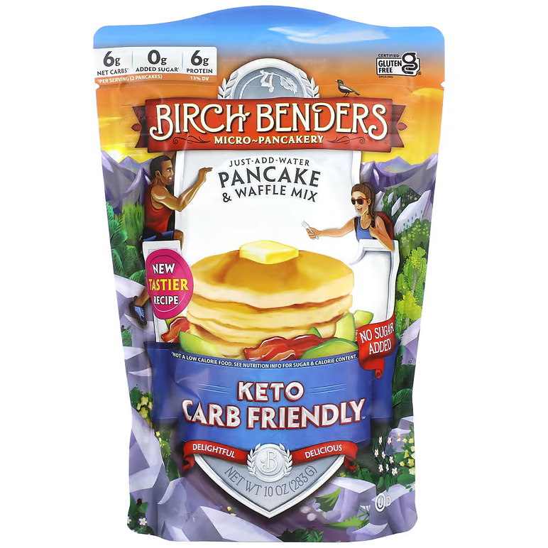 Birch Benders - Mélange à crêpes et gaufres Keto - Original - 10 oz