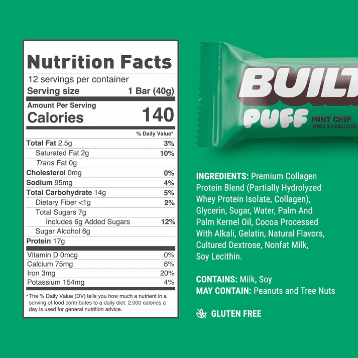 Built Bar - Protein Puff - Mint Chip - 41g
