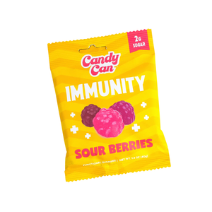 Boîte de bonbons - Gummies fonctionnels - Baies aigres d'immunité - 1,4 oz