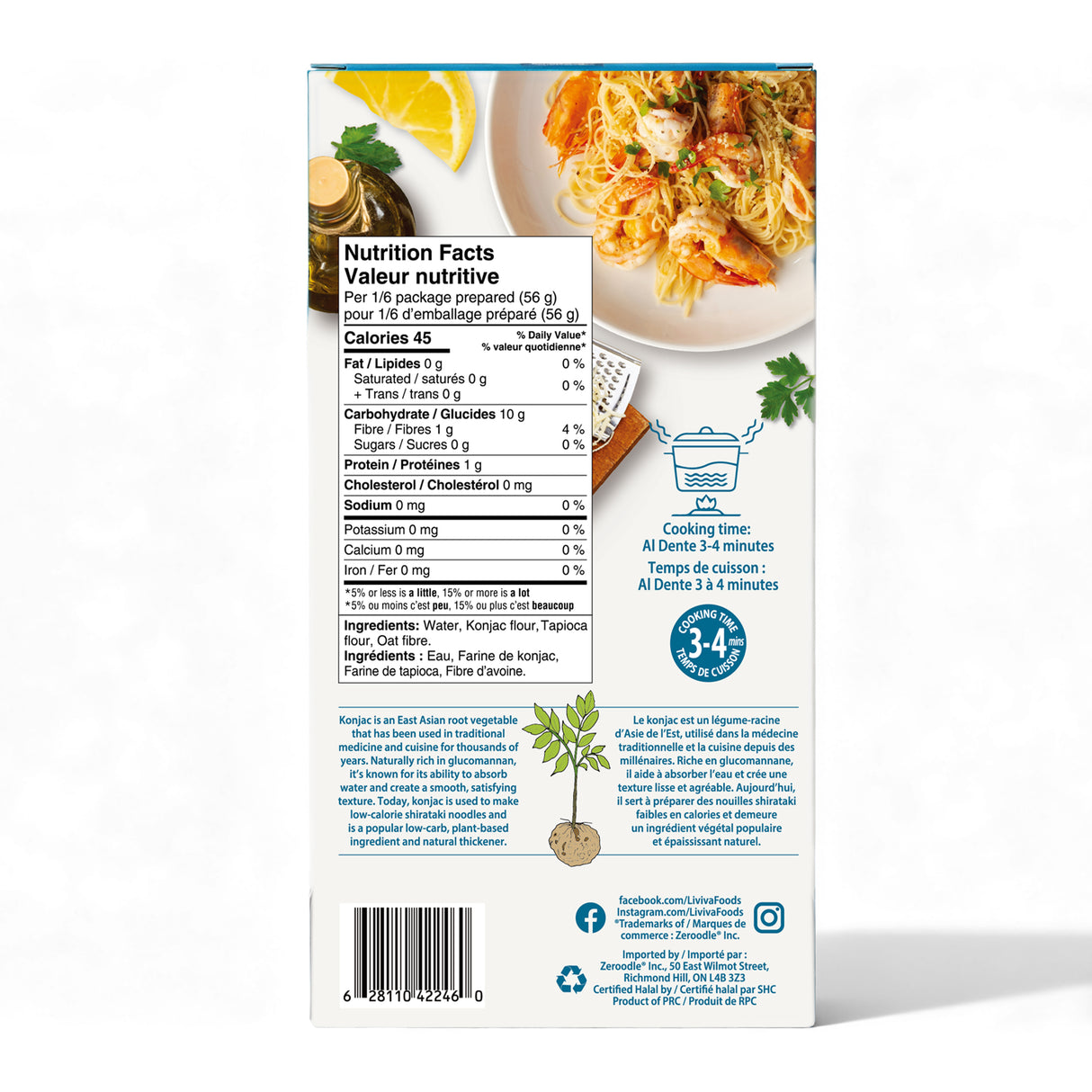 Liviva - Low Carb Dried Shirataki - Capellini - 120g