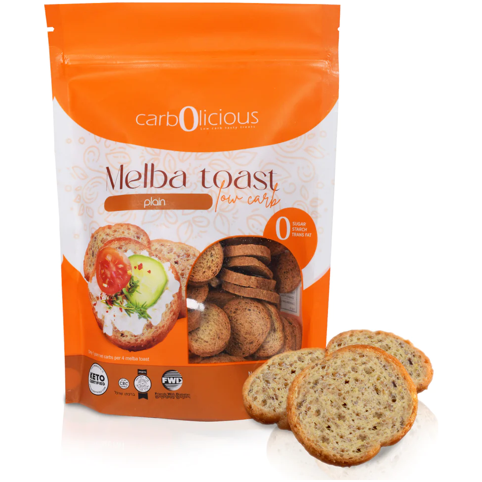 Carbolicious - Toast Melba à faible teneur en glucides - Nature - 4 oz