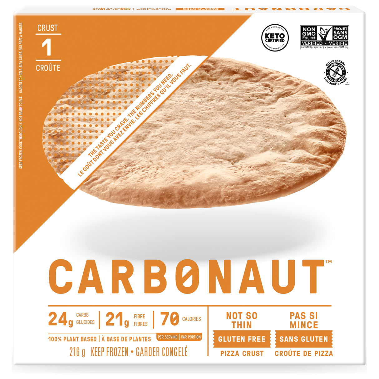 Carbonaut - Pâte à Pizza Sans Gluten Pas Si Mince 10"