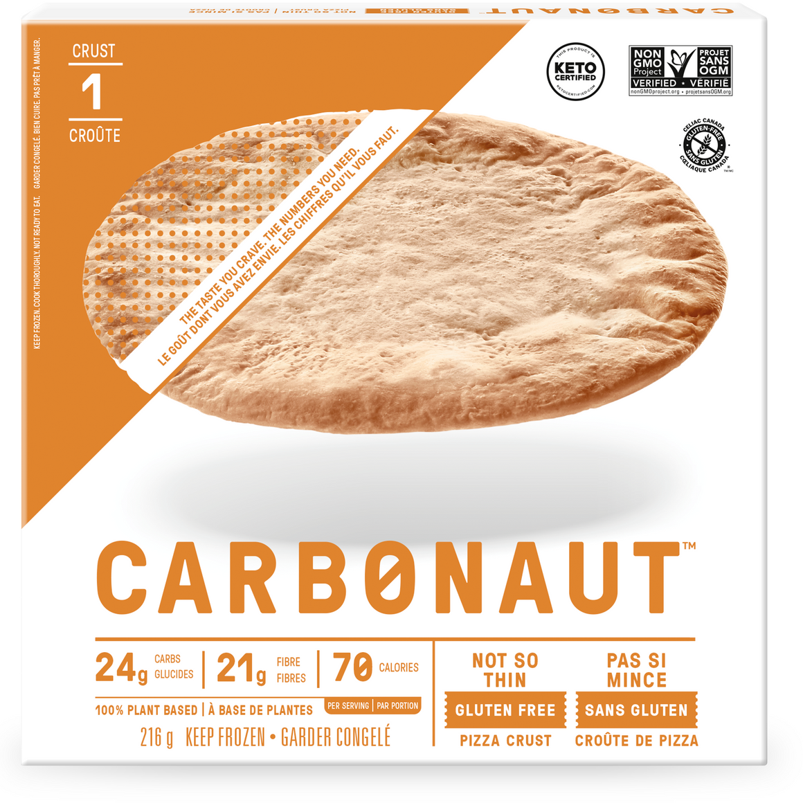 Carbonaut - Gluten Free Pizza Crust Not So Thin 10" (Ship to ONTARIO only)