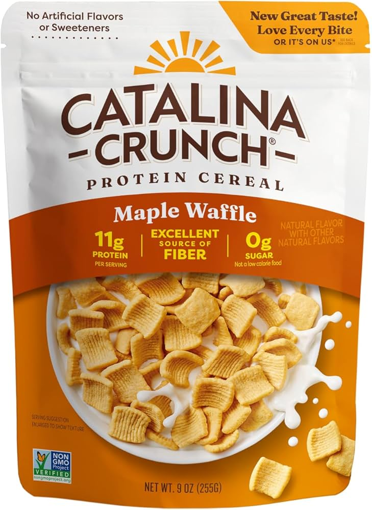 Catalina Crunch - Céréales Keto Friendly - Gaufre à l'érable - 9 oz.