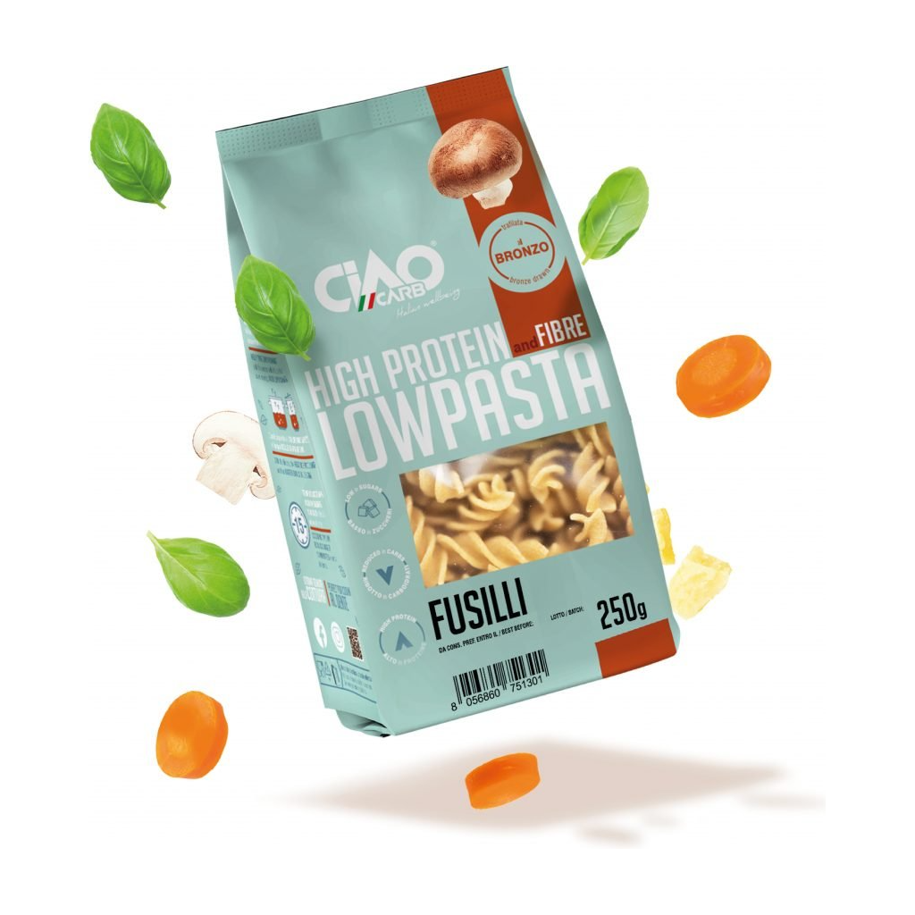 (NOUVEAU) Ciao Carb - Low Pasta - Fusilli - 250g 