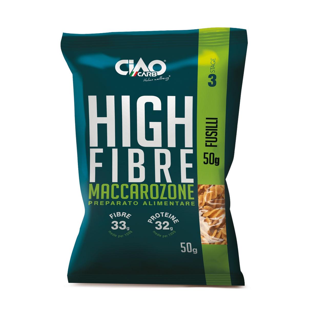 Ciao Carb - Nutriwell MaccaroZone Pasta - Fusilli - 50g