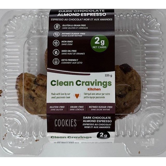 Clean Cravings by Ketolibriyum - Cookie - Dark Chocolate Almond Espresso - 225g
