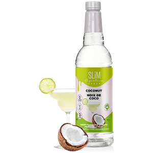 Sirops Slim - Sirop de Noix de Coco Sans Sucre - Bouteille de 750 ml