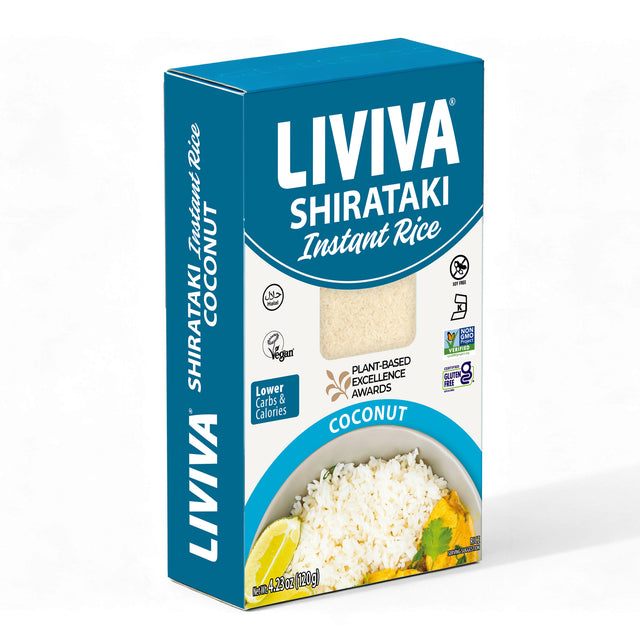 Liviva - Low Carb Dried Shirataki - Instant Coconut Rice - 120g – Low ...