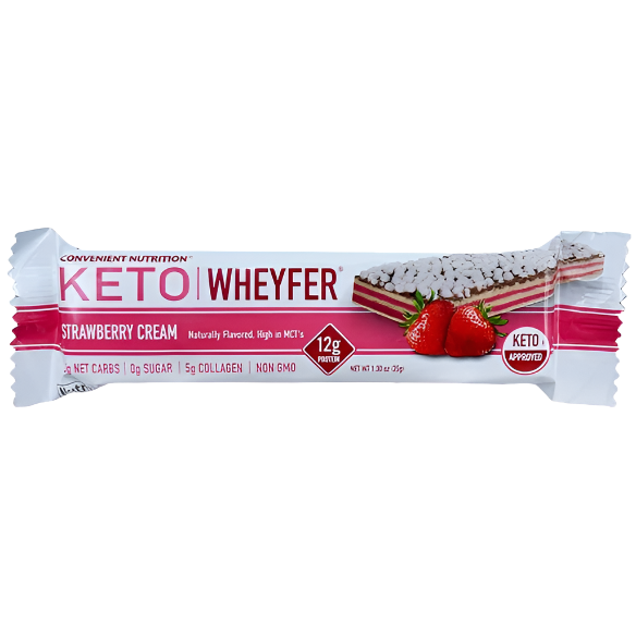 Practical Nutrition - Barre Keto Wheyfer - Crème de Fraise