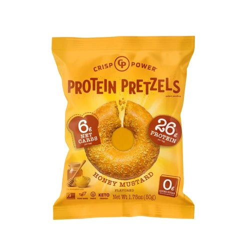 Crisp Power High Protein Pretzel Crisps - Honey Mustard - 50g