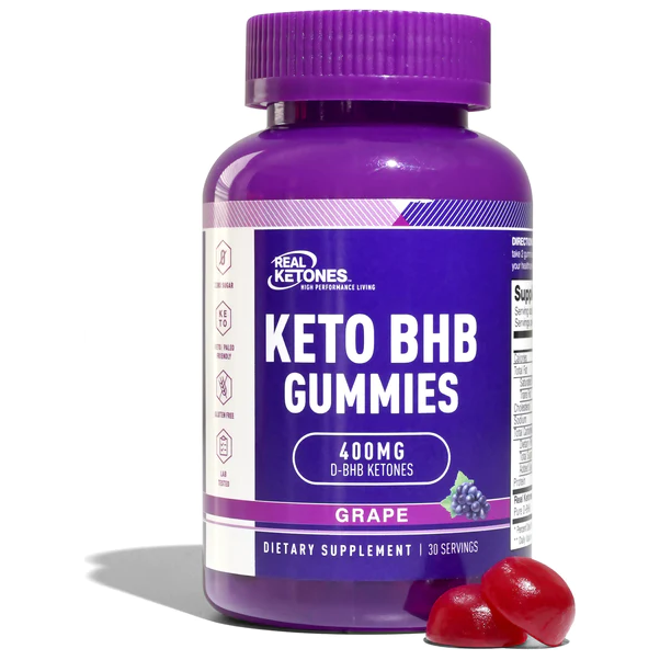 Real Ketones - D-BHB Ketone Hydration Gummies - Grape