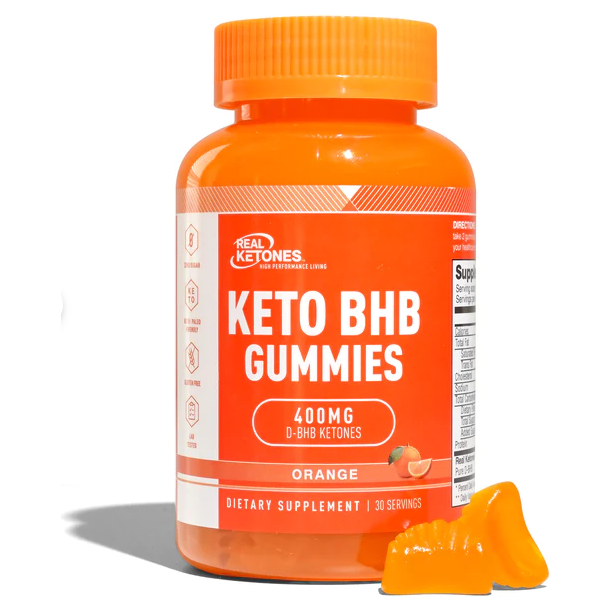 Real Ketones - D-BHB Ketone Hydration Gummies - Orange - Low Carb Canada
