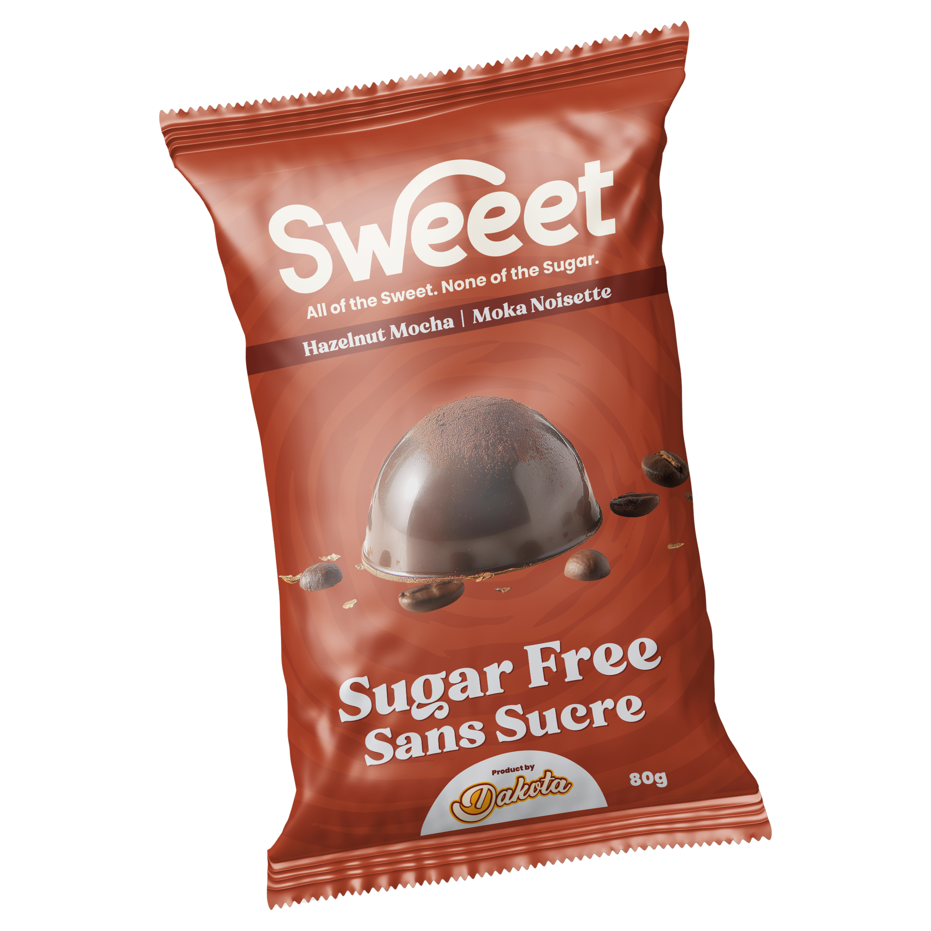 SUGAR•*¨*•.¸♬︎ Dakota - Sugar Free Sweeets - Hazelnut Mocha - 80g – Low Carb Canada