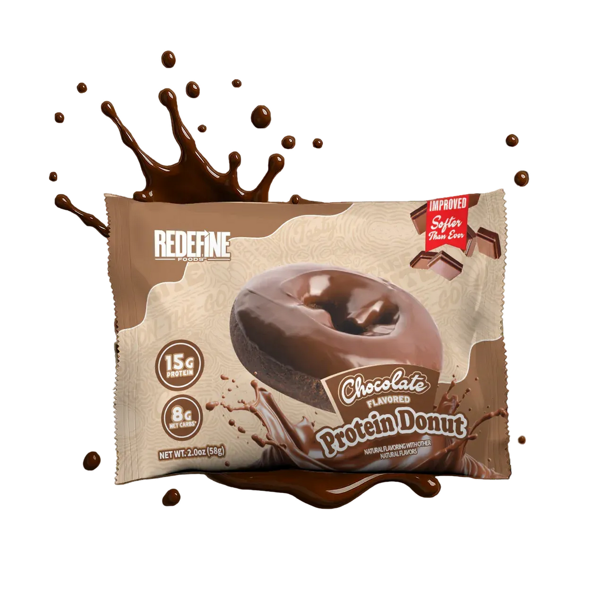 Redefine Foods - Protein Donut  - Chocolate Donut - 59g