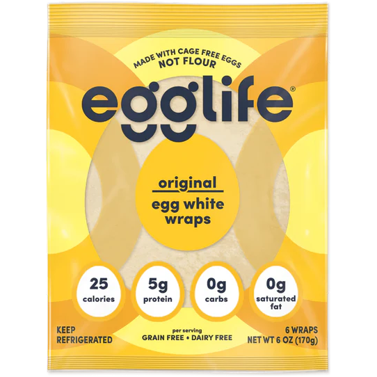 Egglife Egg White Wraps Original 168g (Ship to GTA and surroundi