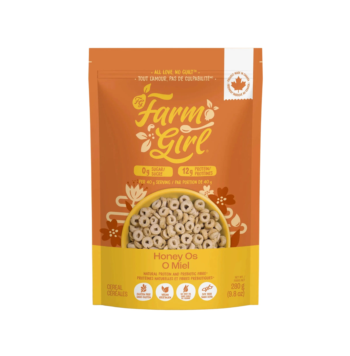 Farm Girl - Keto Cereals - Honey Nut O's - 280 g