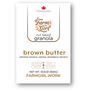 Farm Girl - Céréales à base de noix - Beurre brun Fraise Banane - 300 g