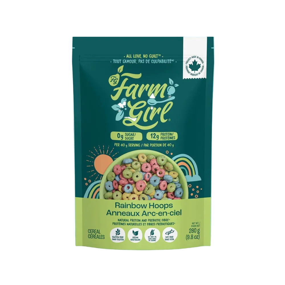Farm Girl - Keto Cereals - Rainbow Hoops - 280 g