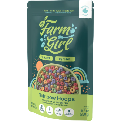 Farm Girl - Keto Cereals - Rainbow Hoops - 280 g