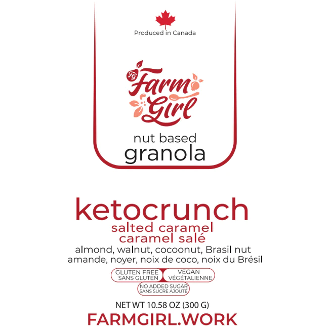 Farm Girl - Céréales à base de noix - Ketocrunch Caramel salé - 300 g