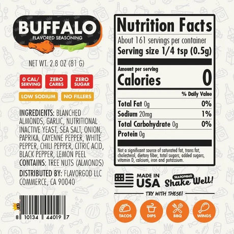 Flavorgod - Zero Carb Seasoning - Buffalo - 81g
