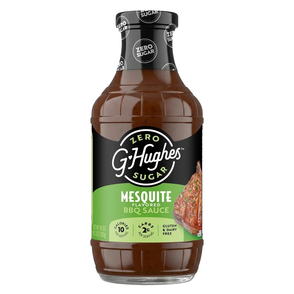 G Hughes Smokehouse - Sugar Free BBQ Sauce - Mesquite - 18 oz.
