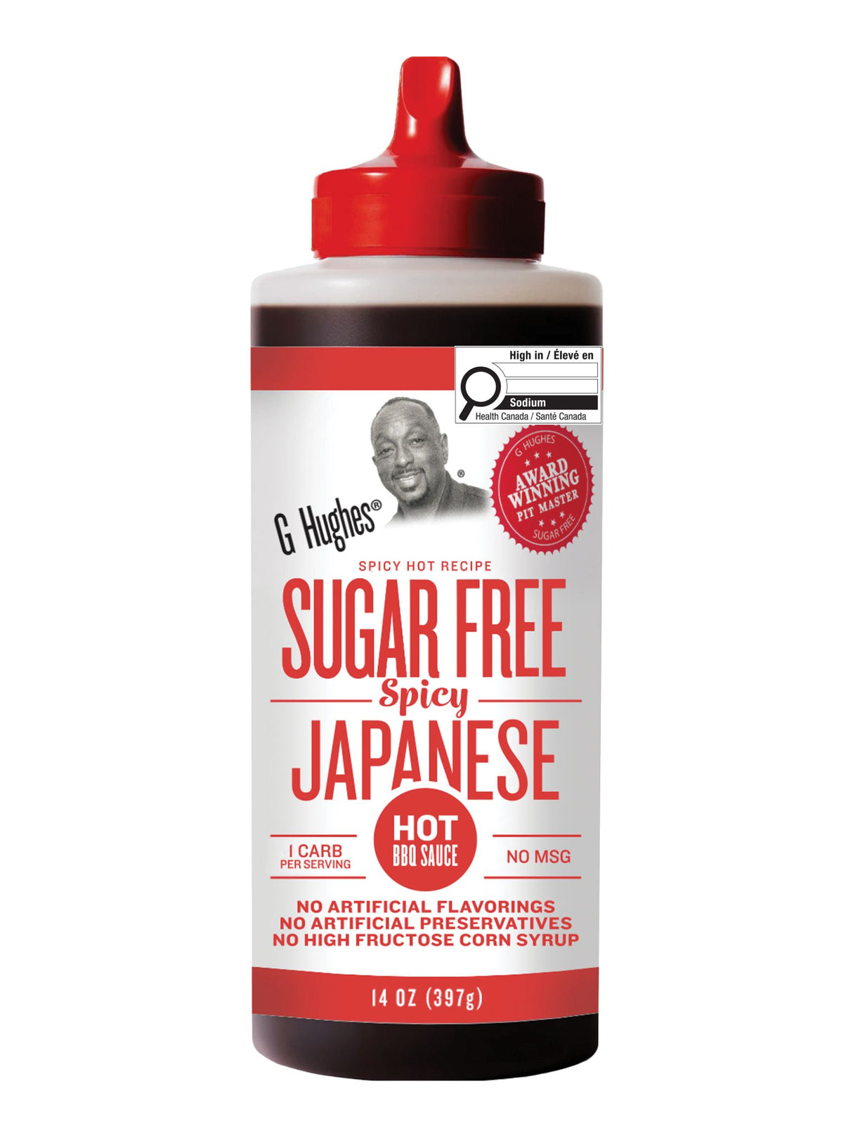 G Hughes Smokehouse - Sugar Free BBQ Sauce - Spicy Japanese - 397g