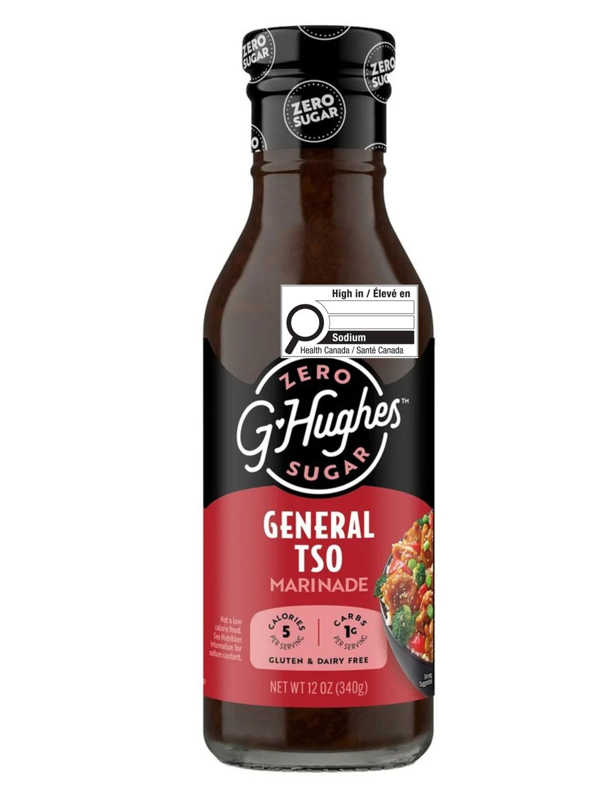 G Hughes Trempette - Sauce pour sauté General Tso sans sucre - 12 oz.