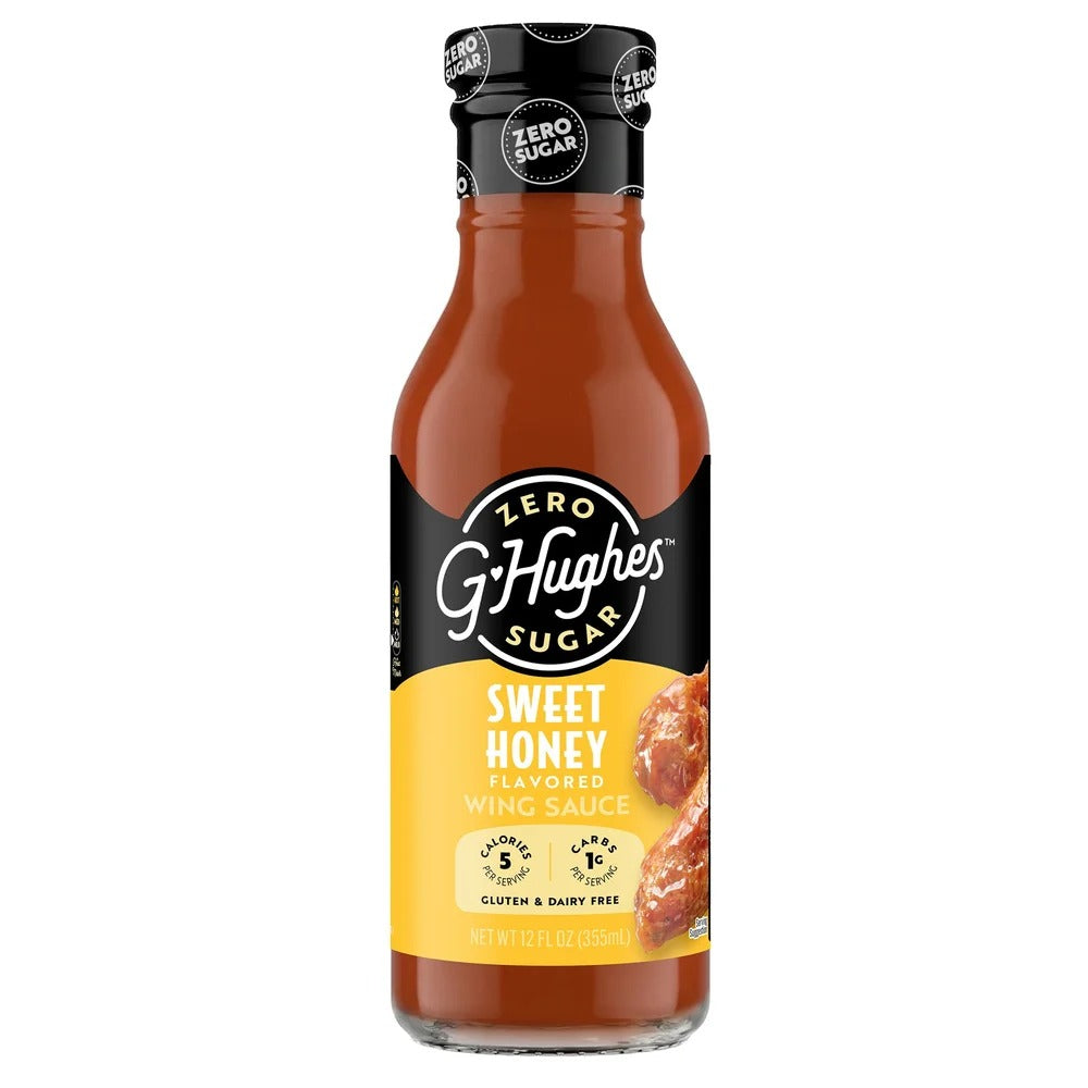 G Hughes Wing Sauce - Miel sucré sans sucre - 12 oz