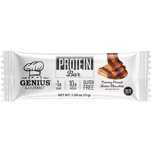 Genius Gourmet - Keto Bar - Creamy Peanut Butter Chocolate - 1 Bar